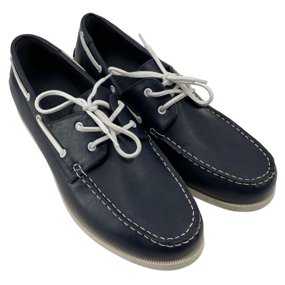 Club Room Boat Shoes Elliot 12M Navy Good